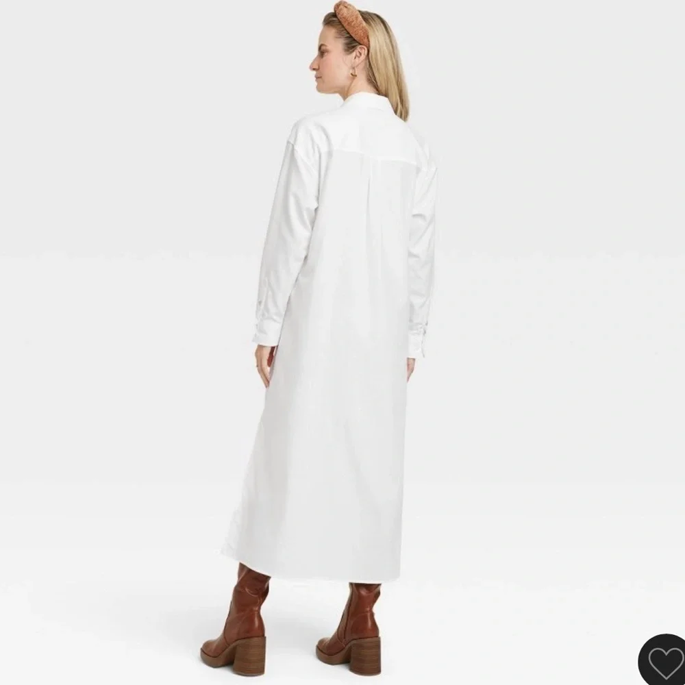 Universal Thread Cinch-Waist Maxi Shirtdress – Size M - Picture 2 of 10